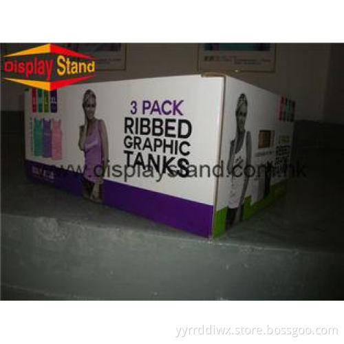 Strong corrugated POP Cardboard Floor Display Stands
